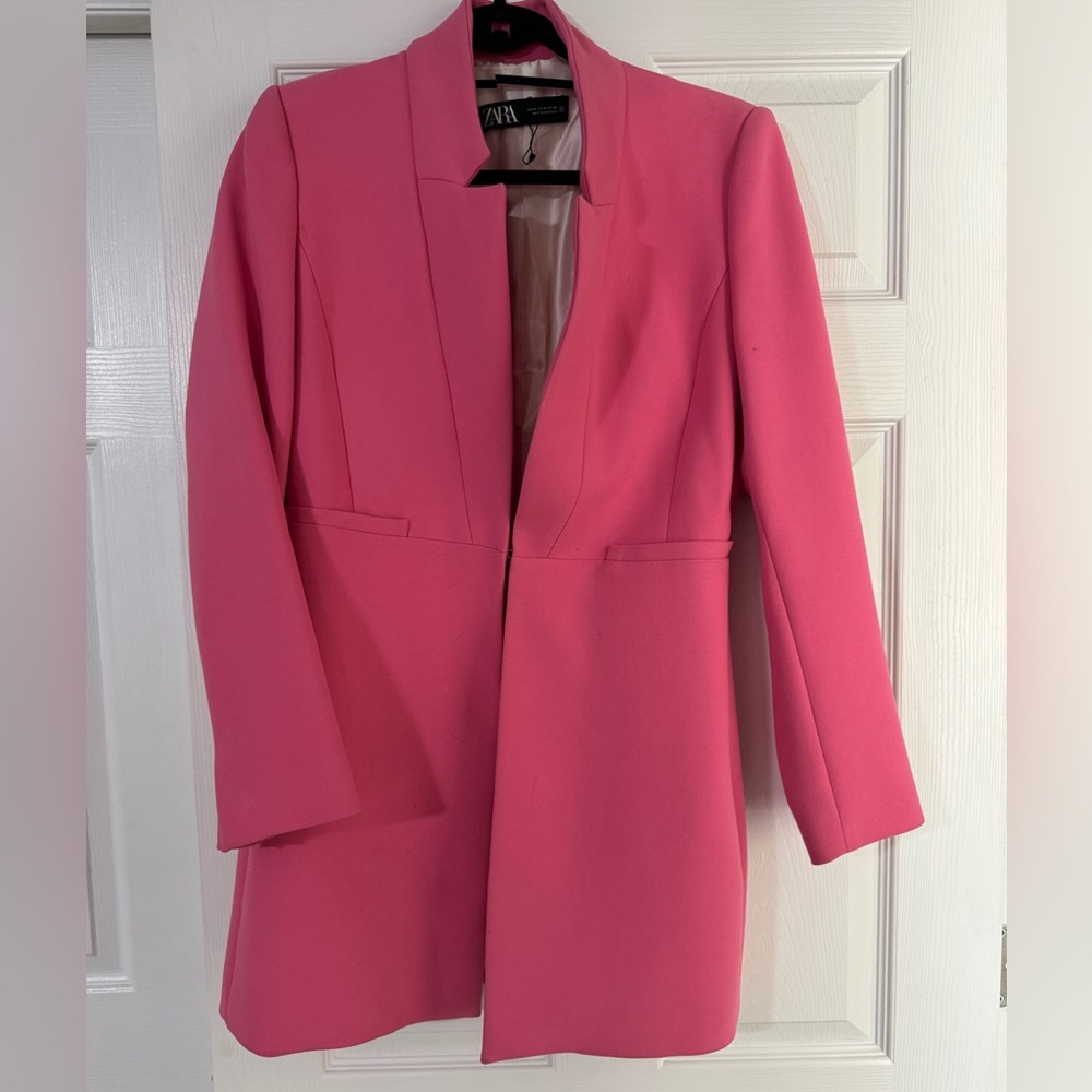 Zara hot pink blazer